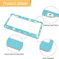 thumbnail image 3 of CHUANK 2PCS Bling Car License Plate Frame  Sparkly Rhinestone Stainless Steel License Plate Cover/Holder  Universal for Most Cars  SUVs  Vehicles with Screw Set  Auto Accessories for Wome, 3 of 14