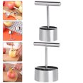 thumbnail image 2 of 2 Pcs Extracteurs de Poires en Acier Inoxydable Outils Portables pour Creuser les Fruits Fournitures pour la Maison, 2 of 9