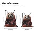 thumbnail image 2 of Xecao Cute Cloud Panda Pattern Sports Drawstring Backpack - String Swim Gym Bag with Wet Proof Pocket for Women&Men-Medium, 2 of 6