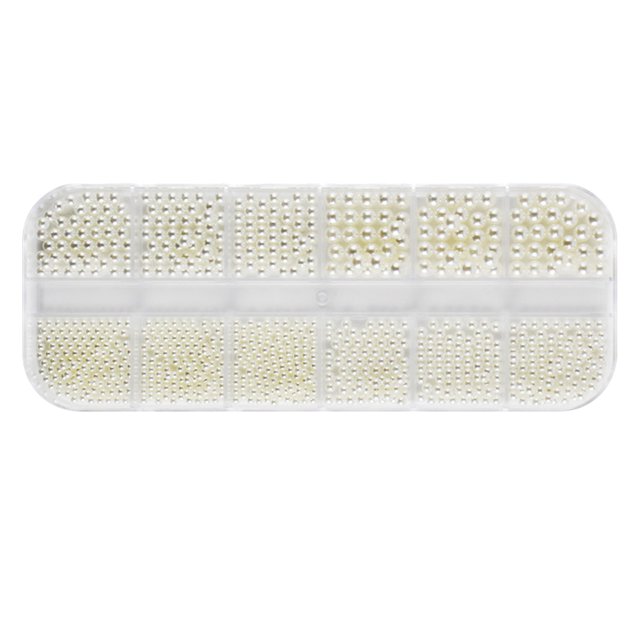 WIFKLSIIPG Simple NailArt Decorations Pearl Size Mixed Highlights Fulls Circle Semicircle Flat Bottom Nail Pearls