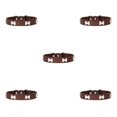 thumbnail image 3 of Maytalsory Comfortable Wear Cat Collar In Multiple Sizes With Stylish PU PU Cat Collar Dogs Collars coffee 1.5*37cm 5Set, 3 of 6