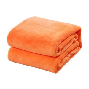 Ynlkorvg Liquidation de couverture pondérée, Super doux chaud solide chaud Micro en peluche polaire couverture de jeter Rug Canapé lit Maison Essentiels Orange
