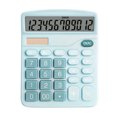 thumbnail image 2 of Calculator 12 Digit Desktop, Xinsrenus Dual-Power Basic Calculator with Large LCD Display, Solar Battery Powered Extra-Large Screen for Office Home School, Blue, 2 of 5
