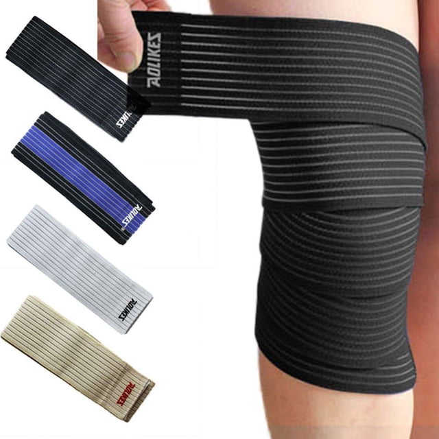 Bandage Compression Strap Outdoor Elastic Force Knee Elbow Wrist Ankle Support Wrap