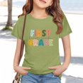 thumbnail image 2 of LIJCC Garçons Filles Premier Jour de Première Année Rentrée des Classes T-Shirt en Coton T-Shirt à Manches Courtes Haut T-Shirt à Imprimé Lettres Haut de Rentrée, 2 of 5