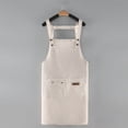 thumbnail image 1 of Ynlkorvg Apron Sleeve All Pure Polyester Cotton Canvas Apron Advertising LOGO Printing Manicure Waist Home Kitchen Restaurant Work Clothes, 1 of 4