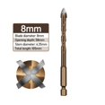 thumbnail image 4 of XZNGL Cross Four Blade Drill Bit Ceramic Tile Hexagonal Handle Brick Wall Cement Ceramic Perforated Drill, 4 of 9