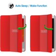thumbnail image 4 of Étui pour Apple iPad 7 (10,2 Pouces, Modèle 2019, 7e Génération), Mise en Veille / Réveil Automatique (Rouge), 4 of 7