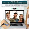 thumbnail image 4 of 1080P Webcam with Microphone, Full HD Facecam Live Streaming Webcams with Ring Light, Tripod, 360° Swivel Radius, USB Camera for PC, 4 of 5