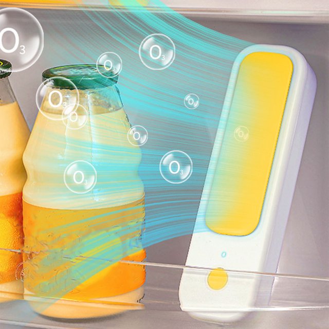 Danhjin Désodorisant de Réfrigérateur Mini Usb Désodorisant de Frigo Rechargeable Éliminateurs d'Odeurs de Réfrigérateur Générateur Portable Réutilisable Purificateur de Congélateur Magnanimité pour Frigo