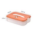 thumbnail image 3 of Yhmxh Kitchen Storage Pantry Organizers And Storage Kitchen Organizer Food Containers Double Layer Dumpling Box,Home Refrigerator Dumpling Box,Kitchen Won-ton Preservation Box,Dumpling Box with Lid, 3 of 6