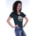 thumbnail image 2 of Moomaya T-shirt à Manches Courtes pour Femmes avec Col Rond, Patch à Paillettes, Coupe Décontractée - 3S, 2 of 7