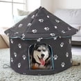 thumbnail image 3 of Maison pour Chat d'Extérieur à Moins de 5 $! CQCYD Maison d'Hiver pour Animal de Compagnie d'Extérieur, Abri Isolé Pliable pour Chats et Chiens Errants, Maison pour Chat Résistante aux Intempéries pour Jardin et Patio, 3 of 8