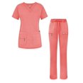 thumbnail image 1 of Adar Uniforms Women's Scrub Set - Enhanced V-Neck Top/Multi Pocket Pants, 1 of 7