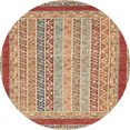 thumbnail image 1 of Ahgly Company Indoor Round Abstract Brown Oriental Area Rugs, 5' Round, 1 of 6