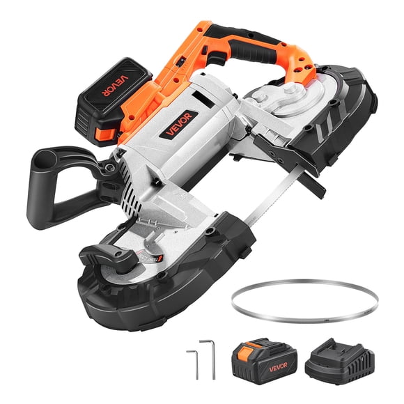 VEVOR 20V 5-Inch Deep Cut Variable Speed Brushless Portable Cordless Band Saw Kit