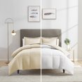 thumbnail image 1 of Nestl Reversible Comforter Set, King/Cal King Comforter Set, White/Cream, 1 of 6