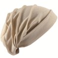 thumbnail image 2 of Bangcool Turban Head Wrap Fashion Unisex Ruffle Beanie Headwrap Hair Cover Wrap Sleep Hat, 2 of 8