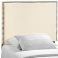 thumbnail image 1 of Modway Region Linen Fabric Upholstered Twin Headboard in Ivory with Nailhead Trim, 1 of 5