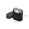 thumbnail image 3 of Estbridge Rasoir Électrique Portable Mini pour Hommes avec Design Transparent, Tête Flottante à Double Rotation, Écran LCD, Rechargeable par USB, Étanche, Rasoir de Voyage, 4 Couleurs Disponibles - Simple Uni, 3 of 8