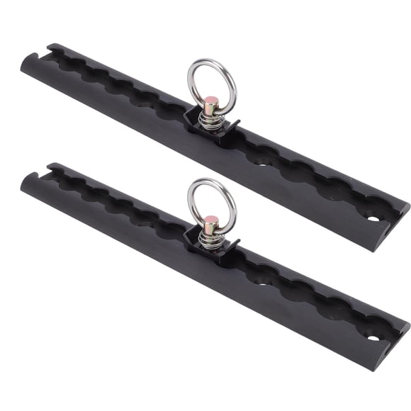 Système d'Arrimage de Rail en L, Rail d'Arrimage de Rail en L en Aluminium 304 mm avec 4 Anneaux Ronds pour Motos, VTT, Motos hors Route, Camionnettes, Installation Facile, Système d'Arrimage de Rail pour Remorque