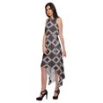 thumbnail image 4 of Moomaya Robe Style Asymétrique pour Femmes Grande Taille Sans Manches Vêtements Décontractés, 4 of 5