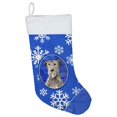 thumbnail image 1 of Carolines Treasures CK3914CS Irish Wolfhound Winter Snowflakes Christmas Stocking, 1 of 2