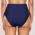 thumbnail image 3 of Women Casual High Waisted Swim Trunks Nylon Spandex Split Solid Color Quick Drying Beach Water Activities Wear, 3 of 6