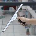 thumbnail image 3 of Professional Window Squeegee with Rubber Lip Long Handle Bathroom Shower Window Wiper Glass Cleaning Tool, 3 of 8