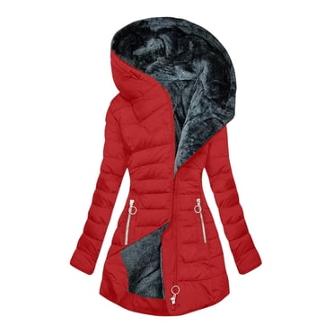 Jsaierl Manteaux d'Hiver pour Femmes Grande Taille, Veste Zippée Doublée Duveteuse et Moelleuse, Épaissie et Chaude, Veste à Capuche en Fausse Fourrure, Manteau d'Extérieur avec Poches à Glissière
