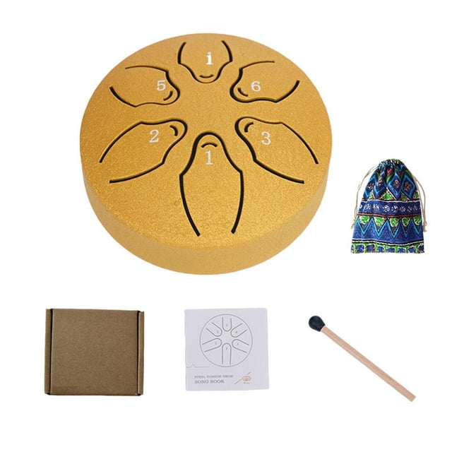 Steel Tongue Drum Rain Chime Rain Drum Instrument For Outside NEW Mini Hand B5Q0