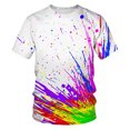 thumbnail image 1 of Ketyyh-chn99 Chemise de Plage Homme T-Shirt Oversize Homme Col Rond Confortable Coton Coupe Décontractée T-Shirts Amples pour Homme T-Shirt Classique Doux Violet,5TG, 1 of 4