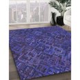 thumbnail image 3 of Ahgly Company Tapis d'Intérieur Ronds Transitionnels Bleus Lavables à la Machine, 7 Pieds Rond, 3 of 7