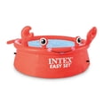 thumbnail image 1 of Intex 26100EH Happy Crab Easy Ensemble Piscine pour Enfants Ronde Gonflable avec Anneau 6 Pieds x 20 Po, 1 of 5