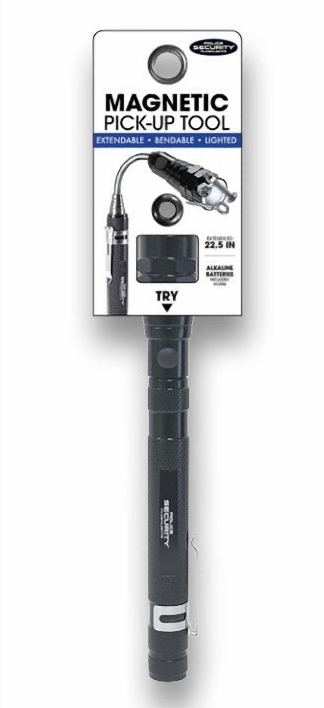 Police Security Magnetic Pick-Up Tool Flashlight