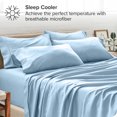 thumbnail image 3 of Bare Home Pillowcase Set - Premium 1800 Collection - Double Brushed - Ultra Soft - Standard Size, Light Blue, 4 Count, 3 of 7
