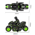 thumbnail image 3 of QualitChoice 2.4Ghz Remote Control Car Motorcycle for Kids High Speed and 360° Spinning Remote Control Motorcycle with Rechargeable Battery Kids Gift Black Orange, 3 of 6
