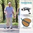 thumbnail image 4 of Goplus Adjustable Folding Cane Seat Aluminum Alloy Crutch Chair with Light Black, 4 of 10