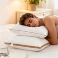 thumbnail image 4 of Uscallm Neck Support Pillow For Adults And Study, Orthopedic Cervical Pillow, Extra Thick High Loft Bed Pillow, Comfortable Soft Polyester Fiber Pillow Core For Dormitory Home Bedroom, 4 of 6