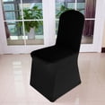 thumbnail image 3 of Meitianfacai Banquet Hotel Chair Cover Home Elastic Chair Cover Bleached White Multi PC, 3 of 7