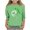 Green, variant on Children's St. Patrick's Day Print 3/4 Sleeve Round Neck Top for Kids Long Sleeve Cute Casual Daily Wear