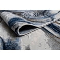 thumbnail image 3 of LaDole Rugs 3x5 ft Modern Premium Area Runner Rug | Abstract Small Carpet For Entry Way, Hallway, Home Office, Entrance Indoor Floor Décor | Blue Grey, 3 of 5