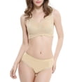 thumbnail image 4 of XZNGL Womens Non Steel Ring Adjustable Gathered Buckle Lace Bra Set, 4 of 7