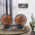thumbnail image 3 of serony Car Dashboard Fan Foldable Rotary Replacement Adjustable Lightweight Durable Cable Power Automotive Cooling Fans Cooler Accessories 24V, 3 of 9