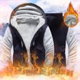 thumbnail image 1 of Qertyioot Hauts pour Hommes Mode Veste Décontractée Extérieur Manches Longues Manteau Chaud, 1 of 7