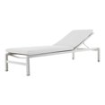 thumbnail image 1 of Pemberly Row Modern Style Fabric Lounger Cushion in White Finish, 1 of 3