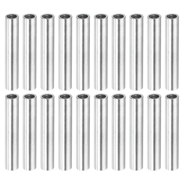 Unique Bargains Écrou d'Accouplement Rond M4x0,7mm 30mm Fileté Connecteur de Tige de Tige Tube de Goujon 20 Pack