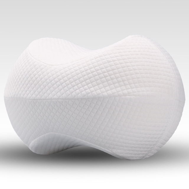Fiogavroetic Memory Leg Memory Foam Pillow Back Hips Knee Cushion Support Tool Wedge Pad. Ergonomically designed wedge pillow for side sleepers, made with memory foam to conform to legs, promoting spinal alignment and relieving back, hip, and knee pain. Features a breathable, removable cover for easy washing. Compact size of 30x15x20cm.