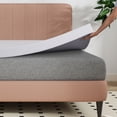 thumbnail image 2 of Telino 3 inch Full Mattress Topper, Memory Foam Mattress Topper with Removable & Washable Cover, White, 2 of 9