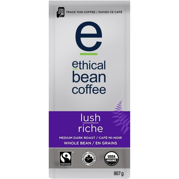 Café en grains Ethical Bean Coffee riche torréfaction mi-corsée – biologique et certifié équitable